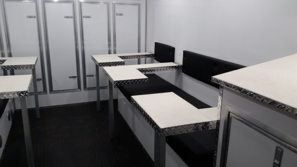 Doghouse Trailer - Custom Flip-down Desks