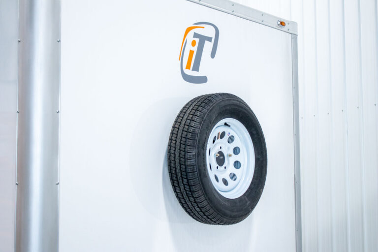 Spare Tire Mounted - 8'x12' Fiber Trailer