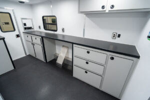 inTech 8'x12' Fiber trailer laminate roadside cabinets